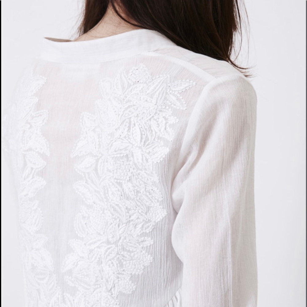 White Mara Hoffman blouse, size Medium